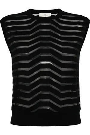 Onefifteen Striped knitted vest