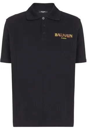 Balmain Vintage -embroidered cotton polo shirt