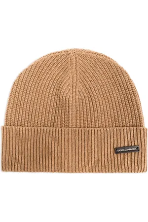 Dolce & Gabbana Logo-patch ribbed beanie