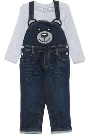 Moschino Bear-motif dungarees