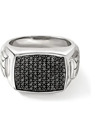 John Hardy Sterling sapphire signet ring