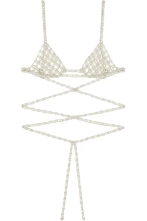Alanui Lace-up triangle bra