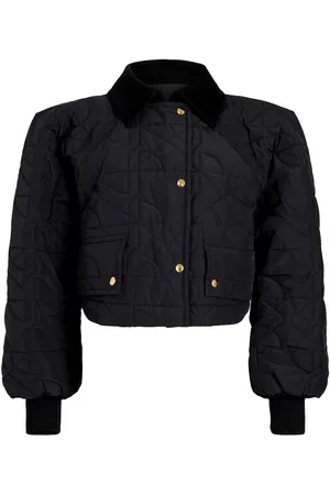 Patou Cropped quilted bomber jacket