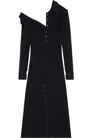 Courrèges Multi-button midi dress