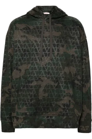 VALENTINO GARAVANI Toile Iconographe camouflage hoodie