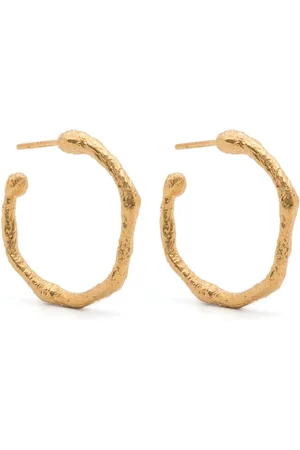 FORTE FORTE Irregular-design hoop earrings