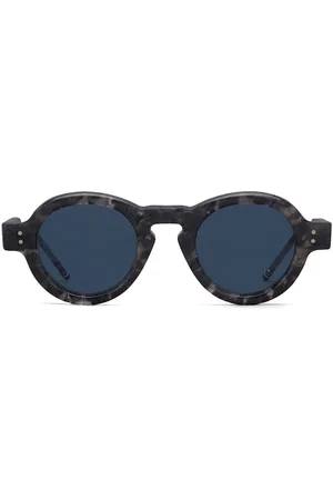 Thom Browne Tortoiseshell round-frame sunglasses