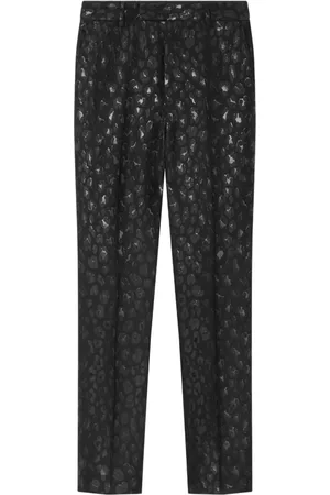 VERSACE Leopard-print trousers