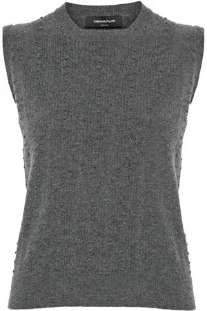 Fabiana Filippi Bubble-stitch knitted vest