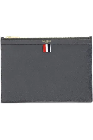 Thom Browne Pebbled rectangular clutch bag