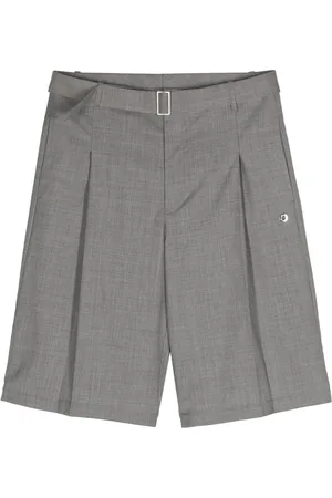 Etudes Cooper wool pleated shorts
