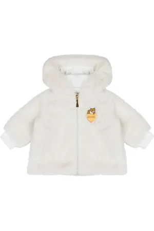 Moschino Faux-fur hooded jacket