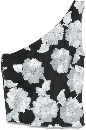 ROTATE Flower mesh top