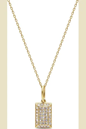 Nialaya CZ tag necklace