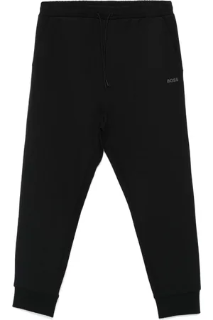 HUGO BOSS Rubberised-logo track pants