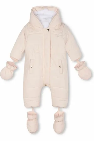 Chloé Embroidered-logo padded snowsuit