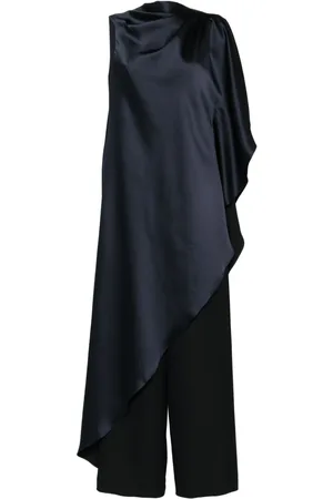 Amsale Asymmetric draped jumpsuit