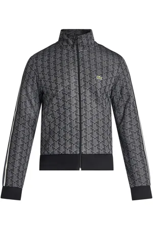 Lacoste Paris-monogram zip-up sweatshirt