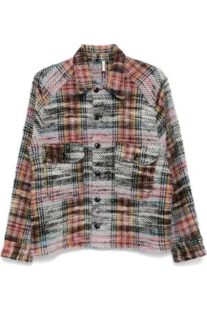 Sunflower CPO check-print shirt