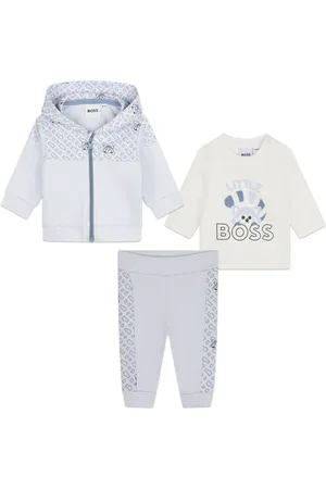 HUGO BOSS Red Panda-embroidered trousers (set of three)