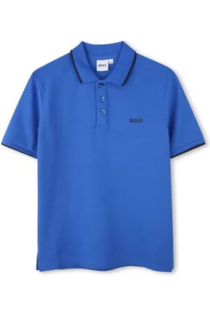 HUGO BOSS Logo-print cotton polo shirt
