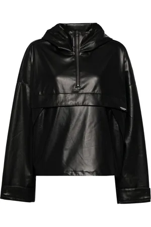 Izzue Logo-tag half zip jacket
