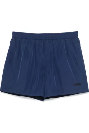 Ermenegildo Zegna Logo-embroidered swim shorts