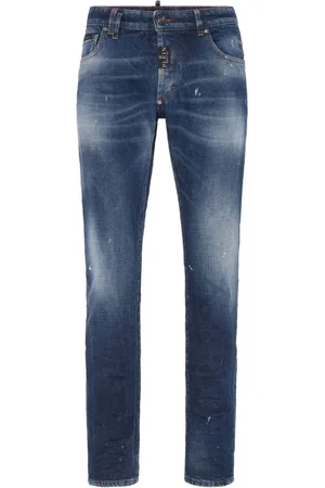 Philipp Plein Super-straight cut denim jeans