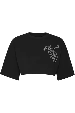 Philipp Plein Roses crop top