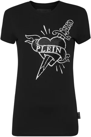Philipp Plein Logo-crystal cotton T-shirt