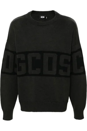 GCDS Logo band crew-neck sweater