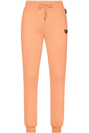 Philipp Plein Logo-plaque cotton track pants