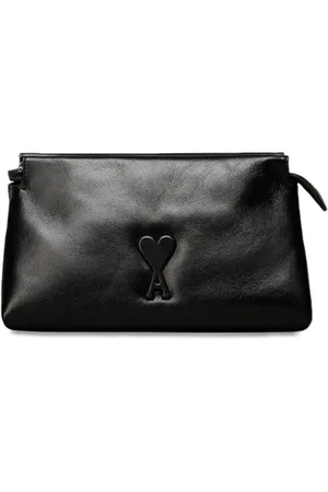 Ami Voulez-Vous leather clutch bag