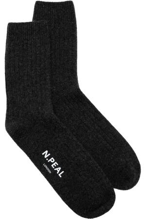 N.PEAL Rib house socks