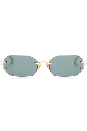 Linda Farrow Magali rectangle-frame sunglasses