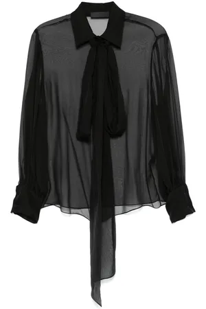 VALENTINO GARAVANI Scarf-detail shirt