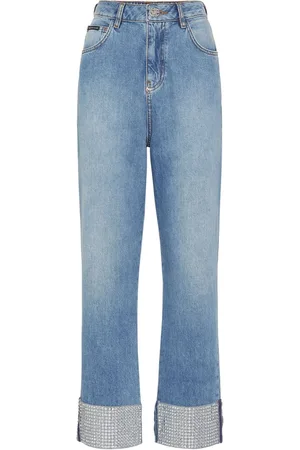 Philipp Plein Embellished straight-leg jeans