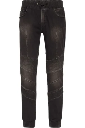 Philipp Plein Logo-appliqu?? tapered jeans