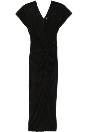 NISSA Crystal-embellished midi dress
