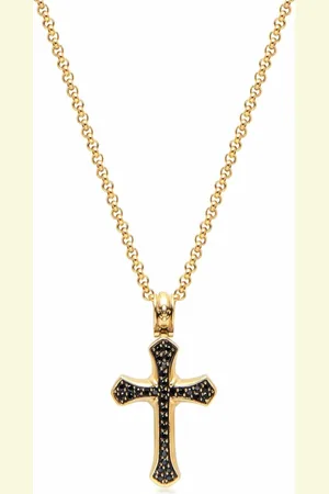 Nialaya Cross-pendant chain necklace