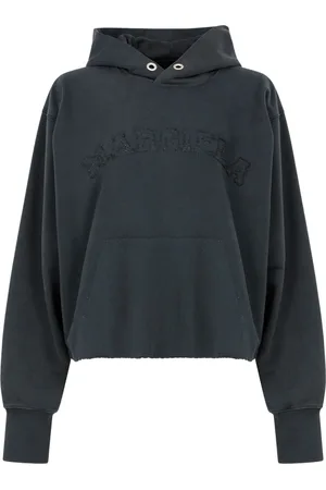 Maison Margiela Logo-embroidered cotton hoodie