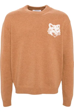 Maison Kitsuné Fox head intarsia jumper