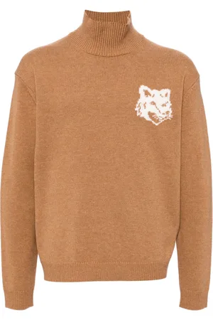 Maison Kitsuné Fox head intarsia comfort jumper