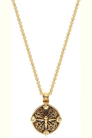Nialaya Compass-pendant necklace