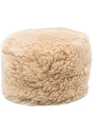 Totême Shearling pillbox hat