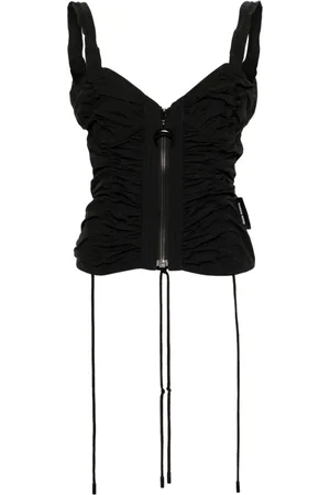 Marine Serre Ruched tank top
