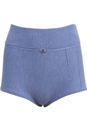 FLEUR DU MAL Knitted mini shorts