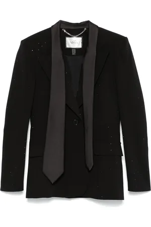 NISSA Tie-embellishment blazer