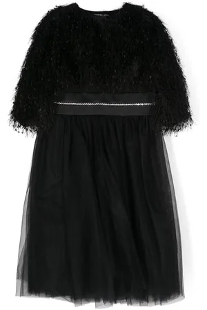 MONNALISA Rhinestone-embellished tulle dress set