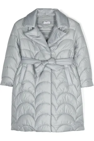 MONNALISA Press-stud belted quilted coat